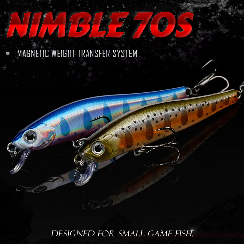 Señuelo Minnow 70S Allblue Hundimiento Lento – Lubina y Trucha - imagen 5