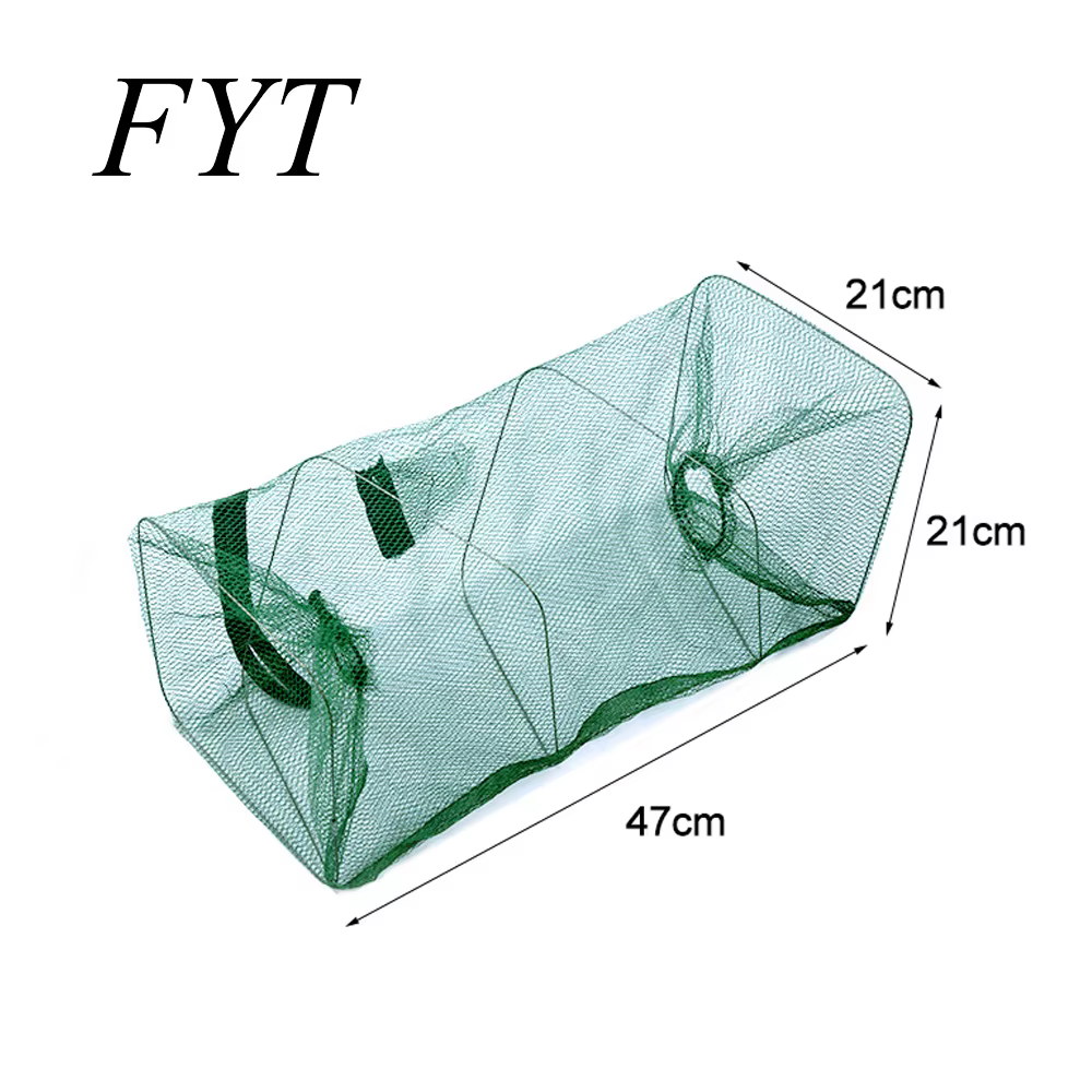 Trampa automática portátil plegable de nailon malla fundida para peces - imagen 4