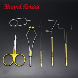 Royal Sissi Kit Atar Moscas: Soporte Bobina, Enhebrador y Tijeras