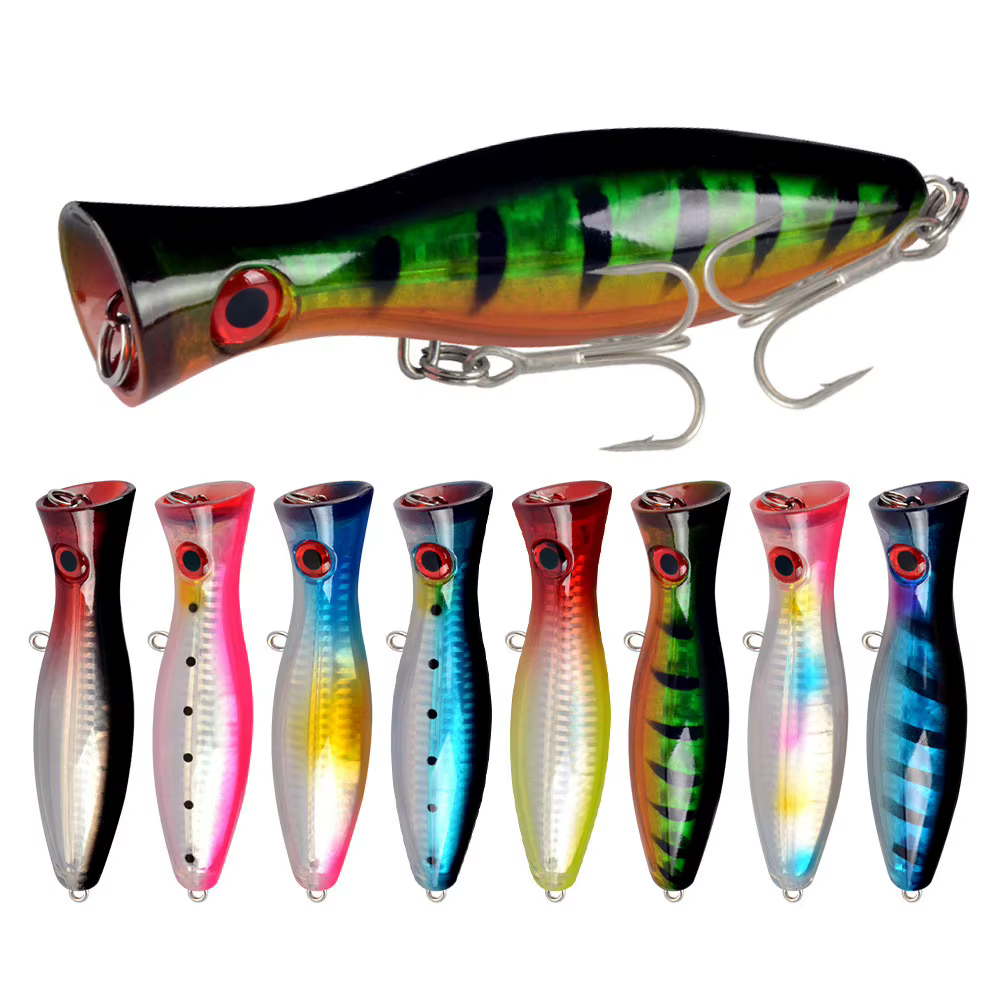 Big Popper Wobbler flotante 12 cm - señuelo topwater para lubina