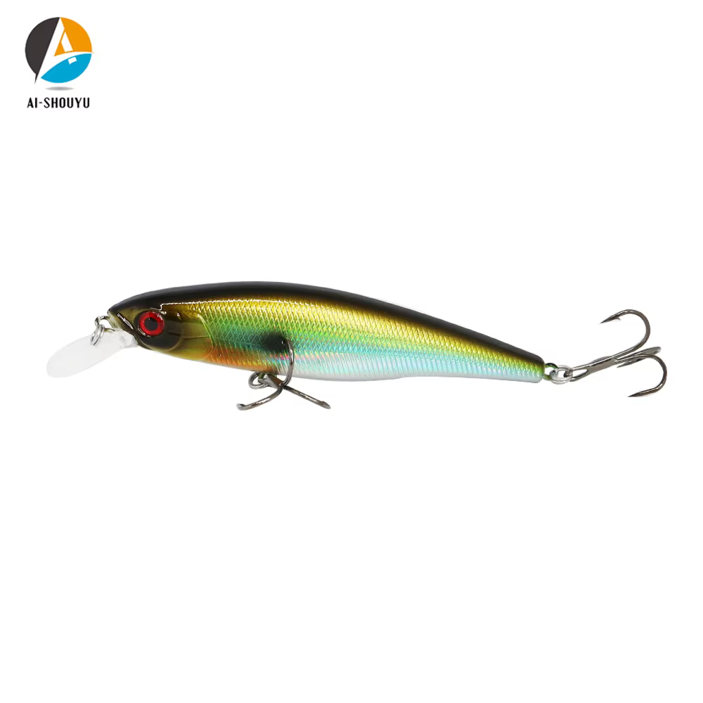 AI-SHOUYU Minnow señuelo crankbait hundible para spinning - imagen 5