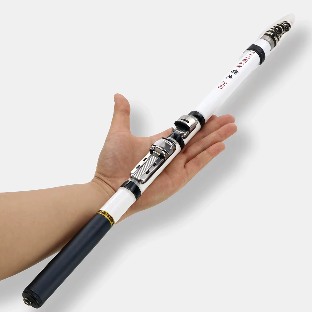 Caña telescópica para carpa - carbono, 2,7 m, carrete de viaje - imagen 2