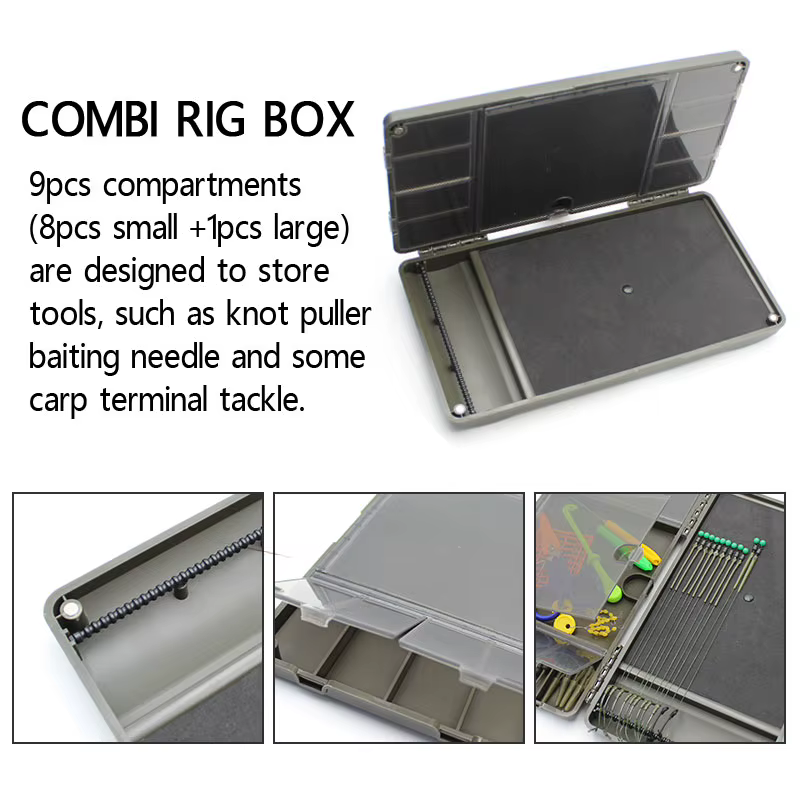 Kit Aparejos Carpa Ronnie Rig y Zig – Clip de plomo, alineador y estuche - imagen 3