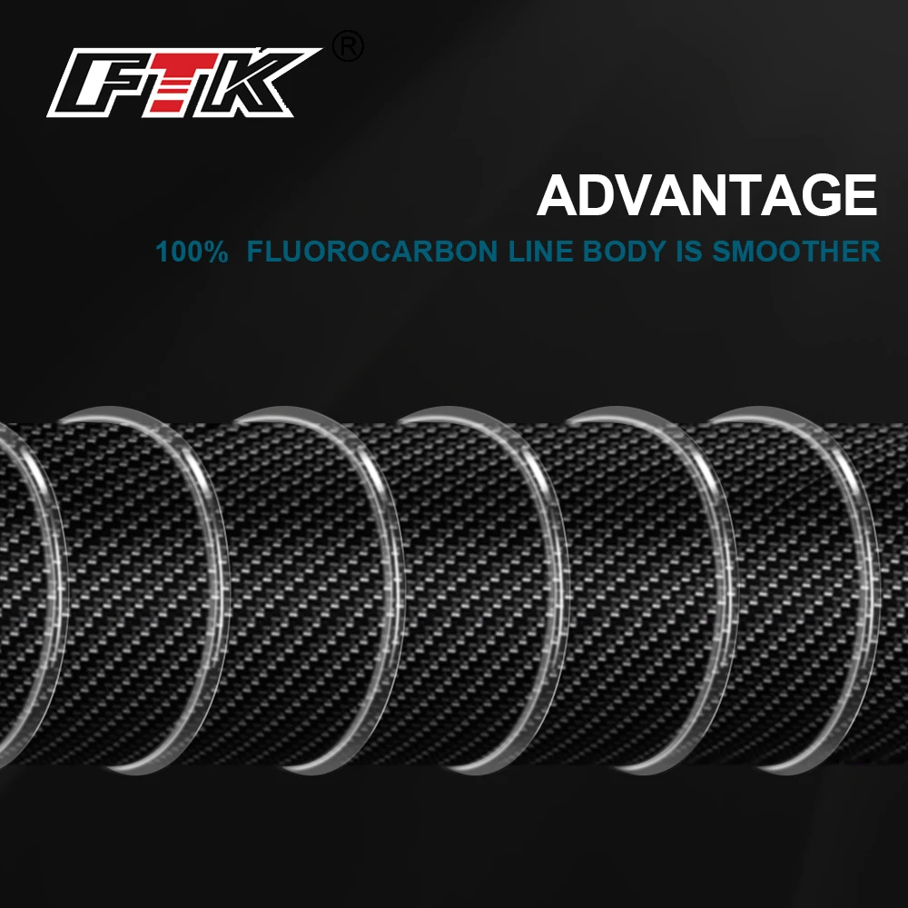 Sedal fluorocarbono FTK – Líder profesional de pesca - imagen 4