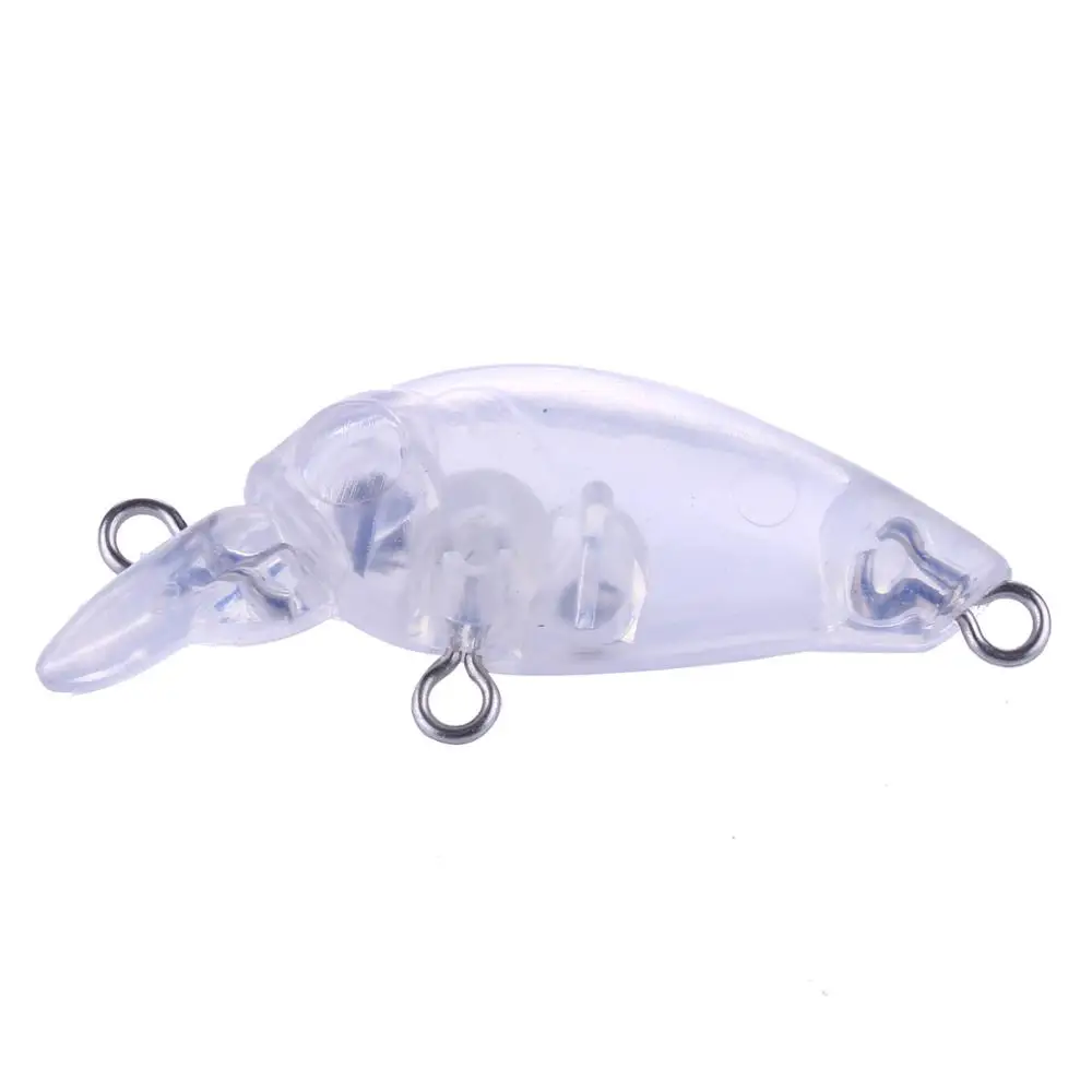 Señuelos micro flotantes sin pintar Crankbait blanco – Cuerpos - imagen 2