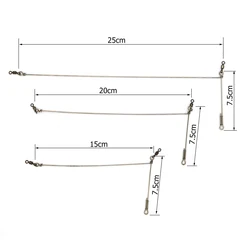 MNFT Collar de equilibrio acero inoxidable poste giratorio con broches