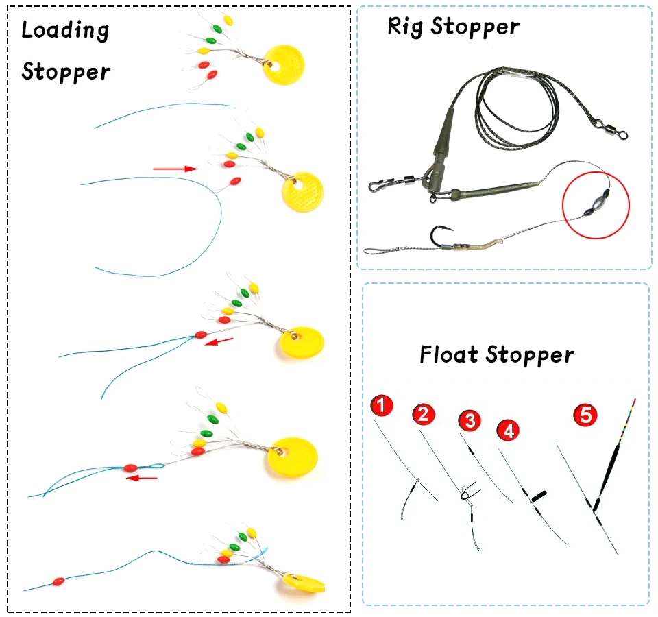 Jigeecarp Cuentas ovaladas luminosas para pesca – amortiguador suave - imagen 3