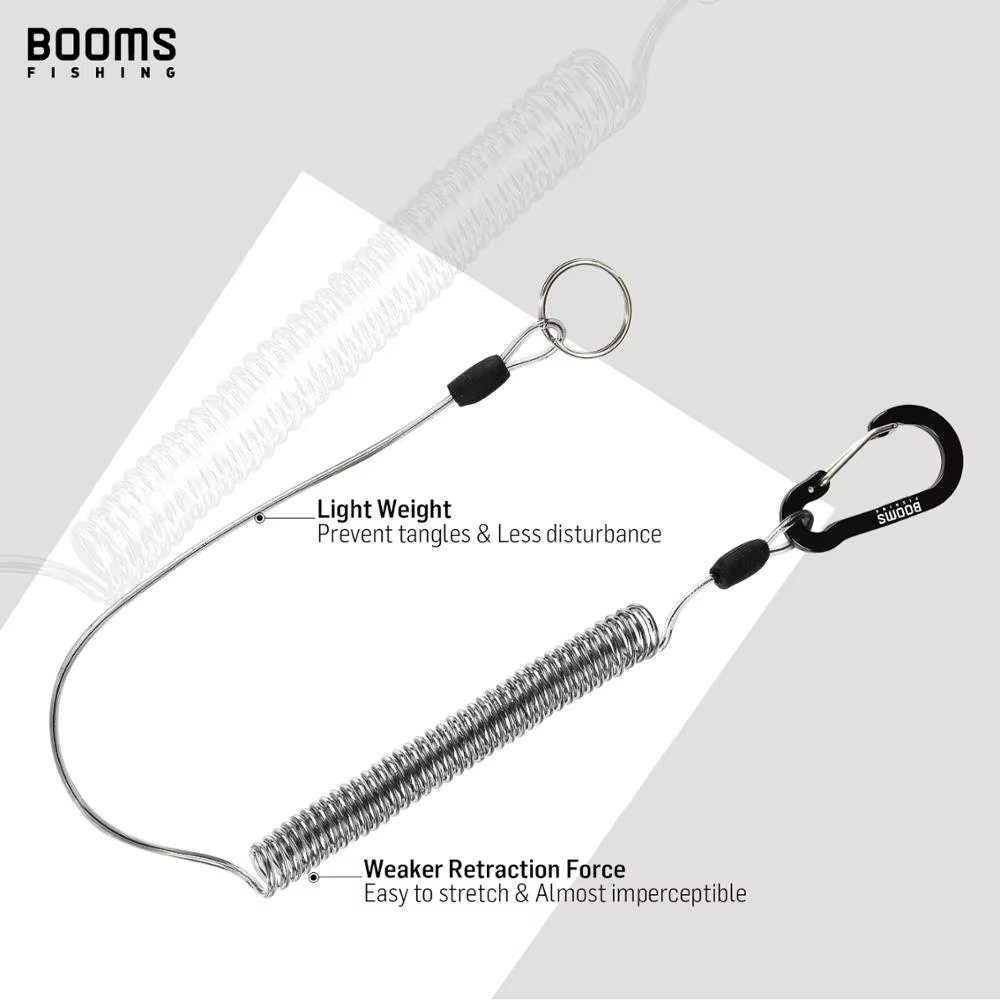 Booms Fishing T01 Cordón porta-cañas 2M con mosquetón - imagen 4
