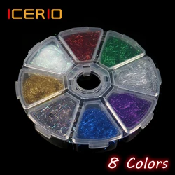 ICERIO Material de fibra ultra fina para mosca – 8 colores