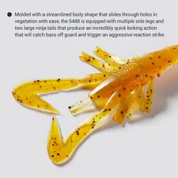 Noeby Swimbait de vinilo 85mm – Señuelo de silicona para spinning