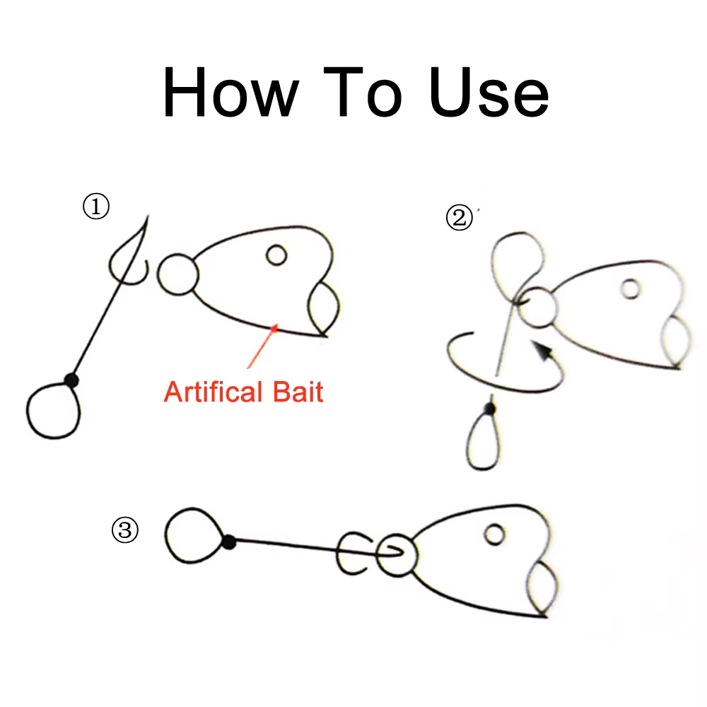 Bimoo Clips de resorte de acero inoxidable para pesca en agua salada - imagen 4