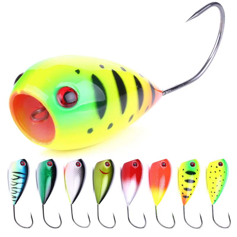 Popper Boca Grande – Señuelo de Superficie 8cm para Pesca