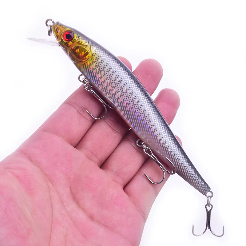 Señuelo Minnow Flotante Duro Wobbler Crankbait para Lucio Lubina Carpa - imagen 5