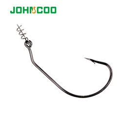 JOHNCOO anzuelo manivela ancho acero al carbono para señuelo