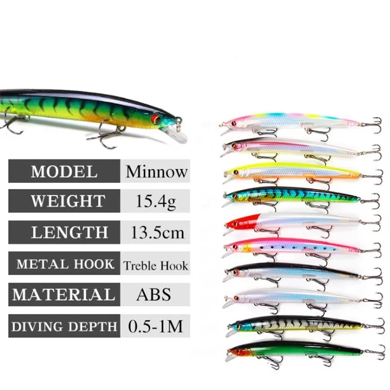 Crankbait flotante de lanzado largo para curricán en lucio y carpa - imagen 4