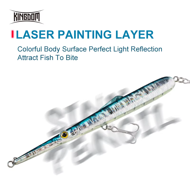 Kingdom Wobbler Flotante Hundible – Señuelo Lubina Agua Salada - imagen 3