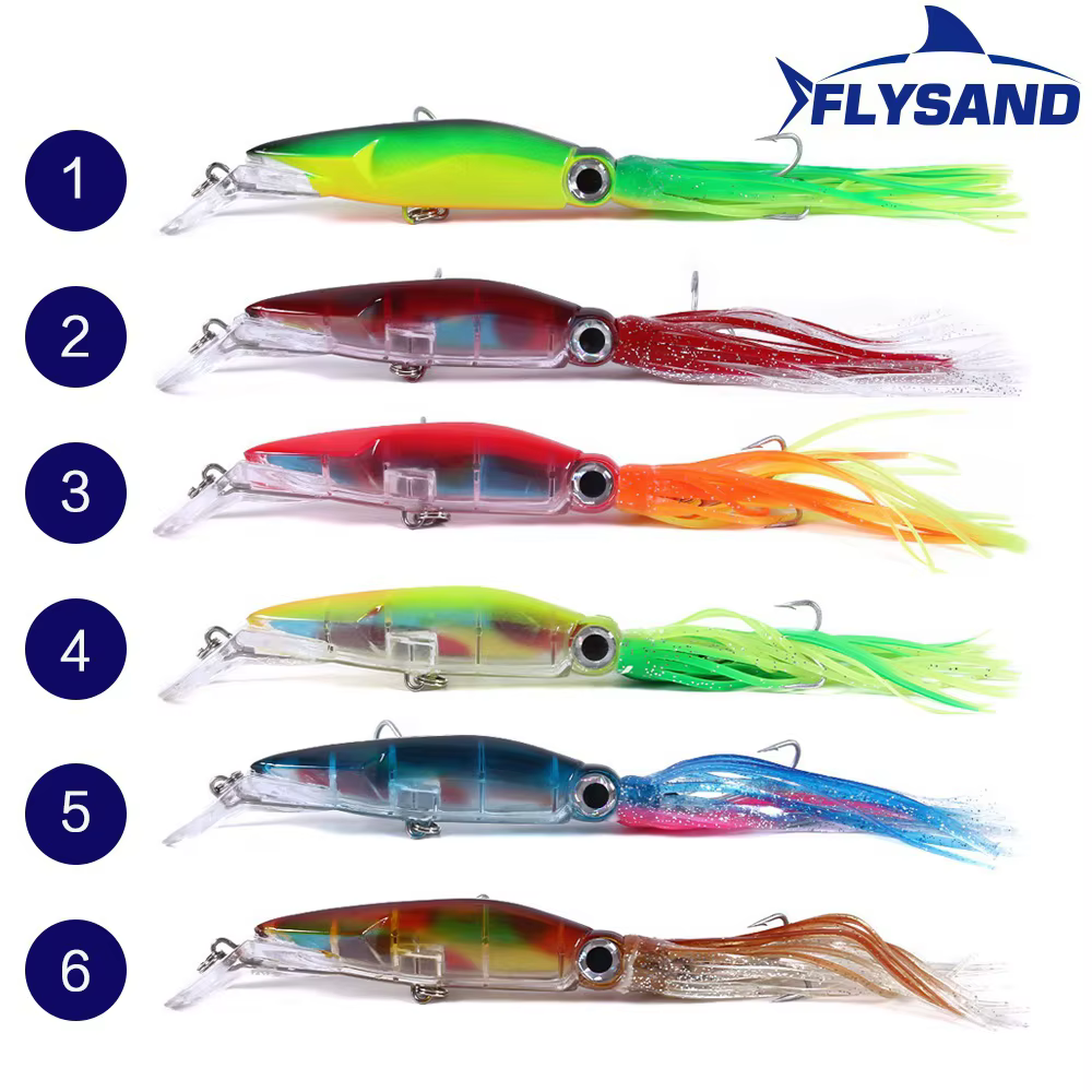 FLYSAND Señuelo Calamar - Jig para pesca en mar - imagen 5