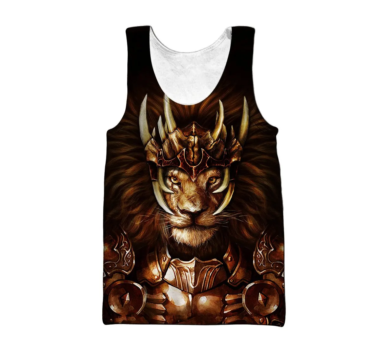 Camiseta tirantas León 3D estampado Harajuku – Unisex verano - imagen 3