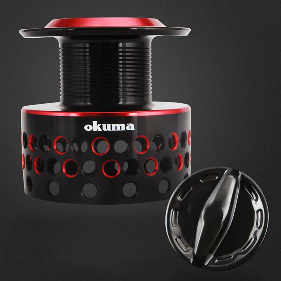 Carrete Okuma Ceymar Giratorio 7+1BB – Alta Potencia – Grafito Suave - imagen 3