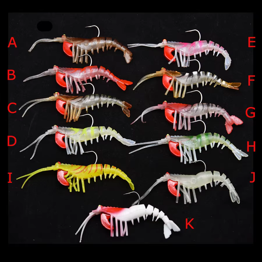 Cebo gamba agua salada con ojos luminosity - 12g y 18g - imagen 3