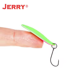 Jerry Leo Cucharas Micro Ondeleantes Latón para Trucha UV