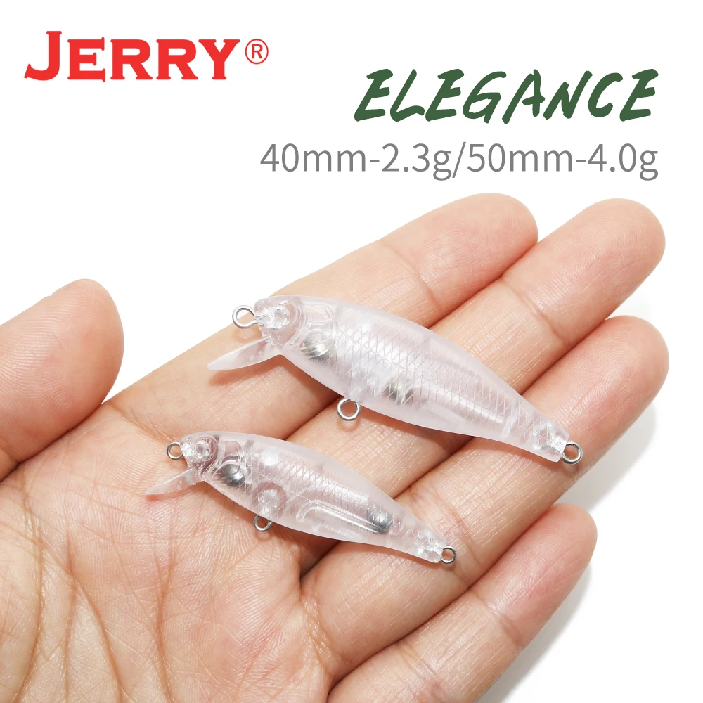 Jerry Elegance 5cm – Cuerpo Minnow blank sin pintar - imagen 3