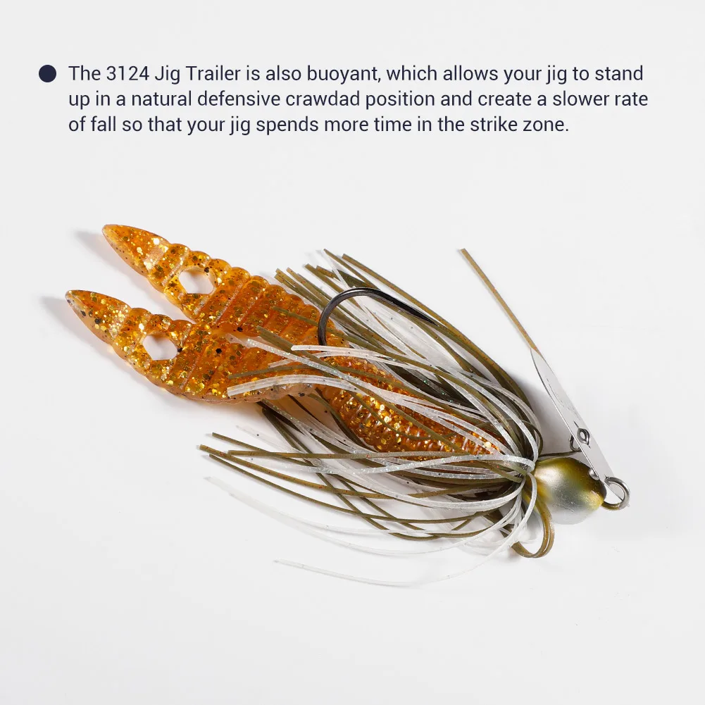 NOEBY Chunk Jig Trailer – Señuelo silicona para lubina 90mm - imagen 2