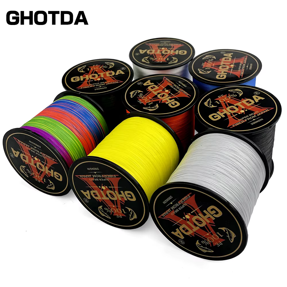 GHOTDA X4 hilo trenzado PE 4 hebras 10-120LB para río y lago