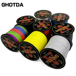 GHOTDA X4 hilo trenzado PE 4 hebras 10-120LB para río y lago