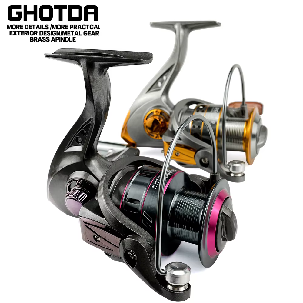 Carrete Spinning GHOTDA Metálico 1000-7000