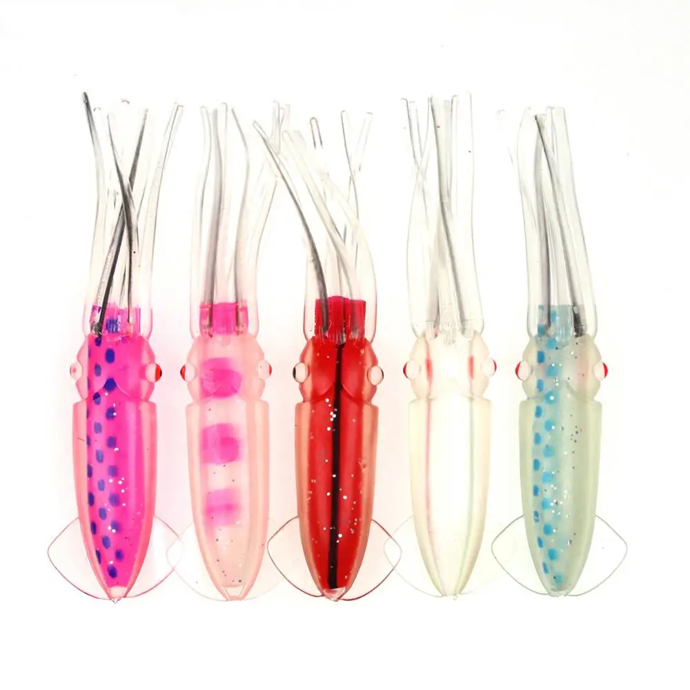 Aparejos Jigging 12cm 10g falda pulpo calamar wobbler - imagen 3