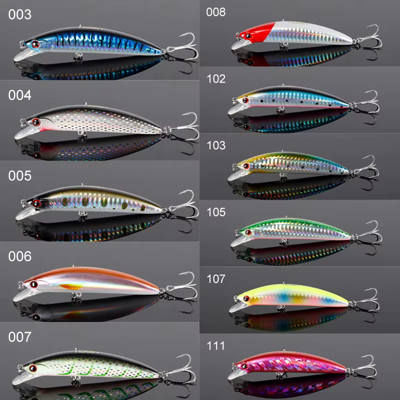 Jerkbait NOEBY 90S Minnow 90mm - Para trucha y lucio - imagen 3