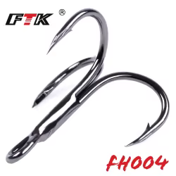FTK Anzuelos triples de acero carbono para lubina