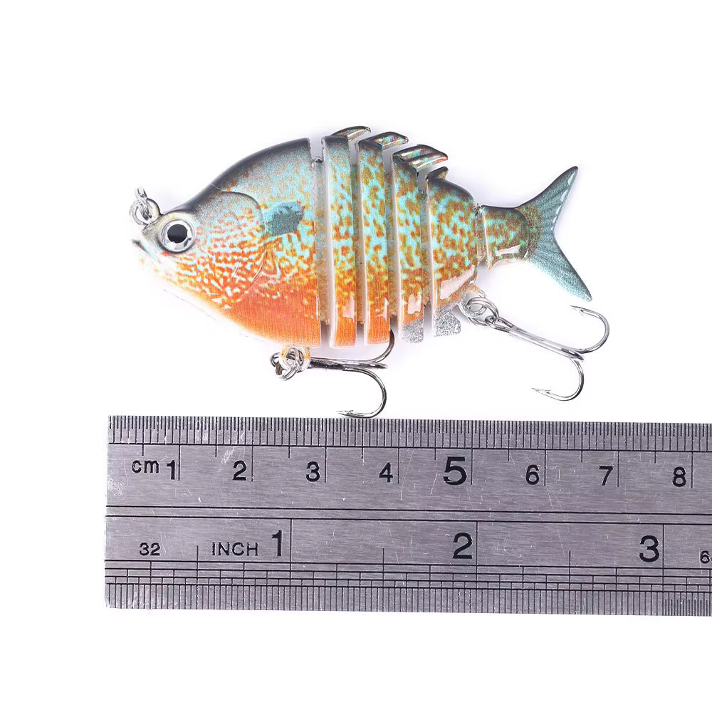 Swimbait Tilapia realista con anzuelo triple para lubina - imagen 4
