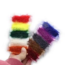 Ninfa doblaje peludo gusano de arena brillante para moscas