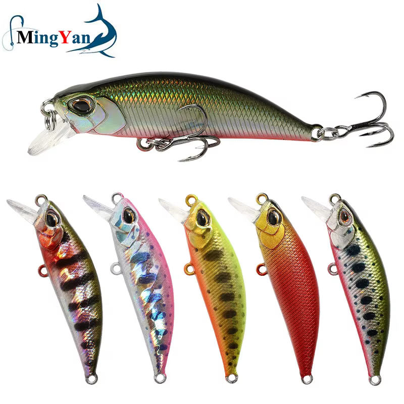 Señuelo Crankbait lubina pesca Wobbler con ojos 3D y vinilo duro - imagen 2