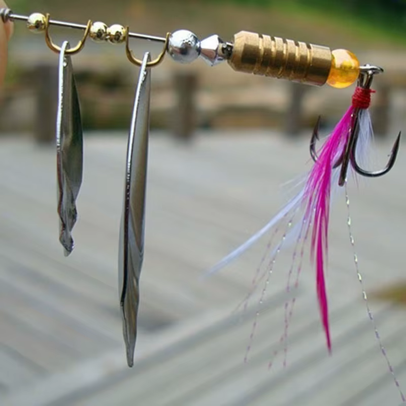 Cebo Giratorio FlySand con Lentejuelas – Cuchara Metal para pesca