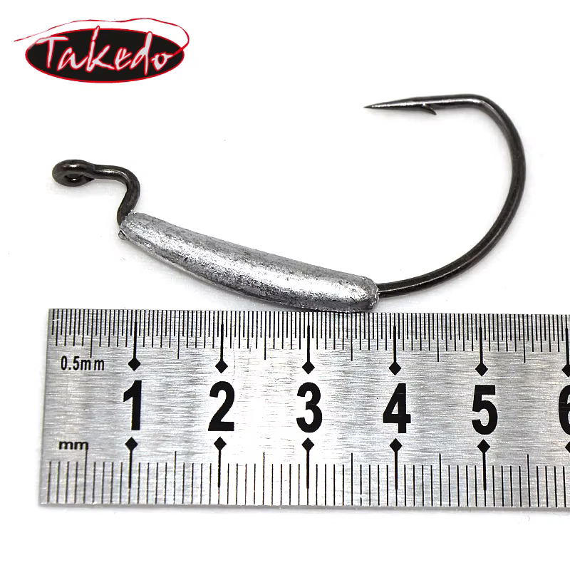 Anzuelo de manivela Takedo VMC – Acero carbono 5/0 3/0 - imagen 4