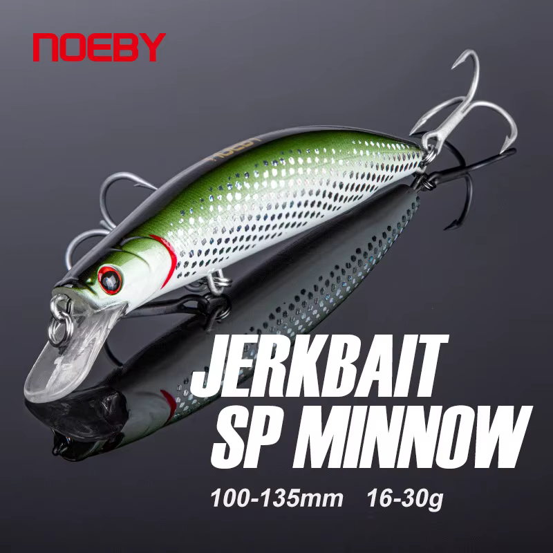 NOEBY Señuelo flotante pececillo - Wobbler jerkbait para depredadores - imagen 2