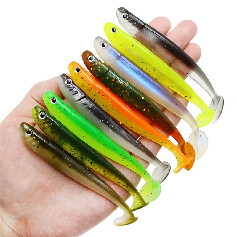 Señuelo swimbait cola en T bicolor 10,5 cm - imagen 2