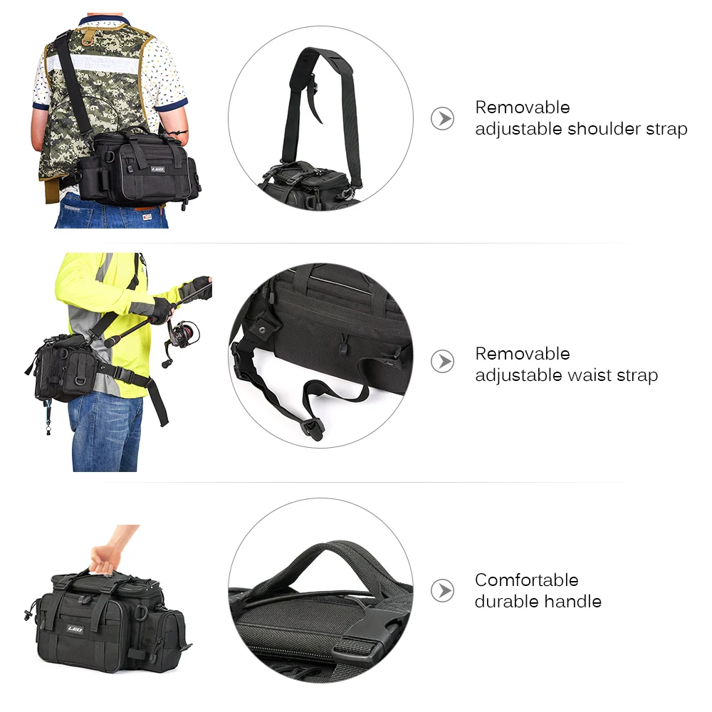 Bolso cruzado LEO para aparejos de pesca – Almacenaje multifunción - imagen 4