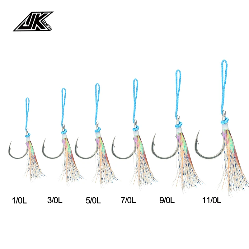 Mustad JK PAS-L Anzuelo círculo de carbono para mar - imagen 4