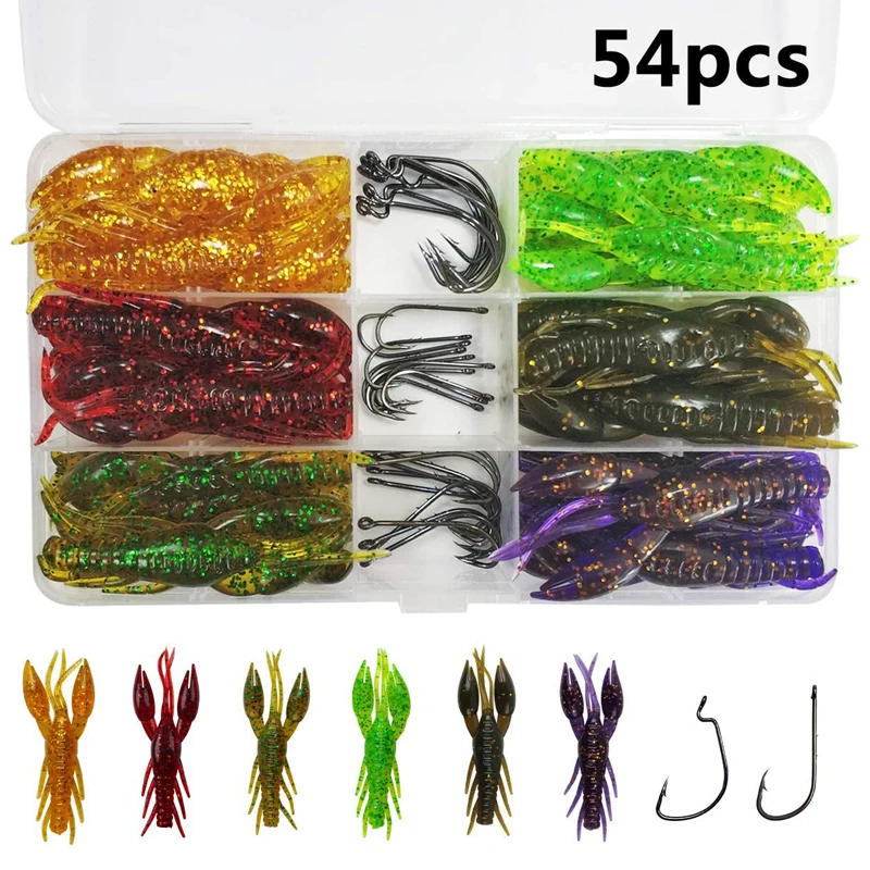 Señuelos de jigging biónicos para langosta – Cebo de gusano y anzuelo