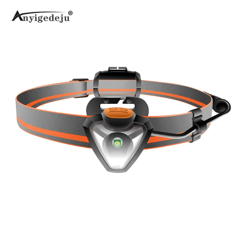 Mini linterna frontal LED 360° para pesca – Resistente al agua