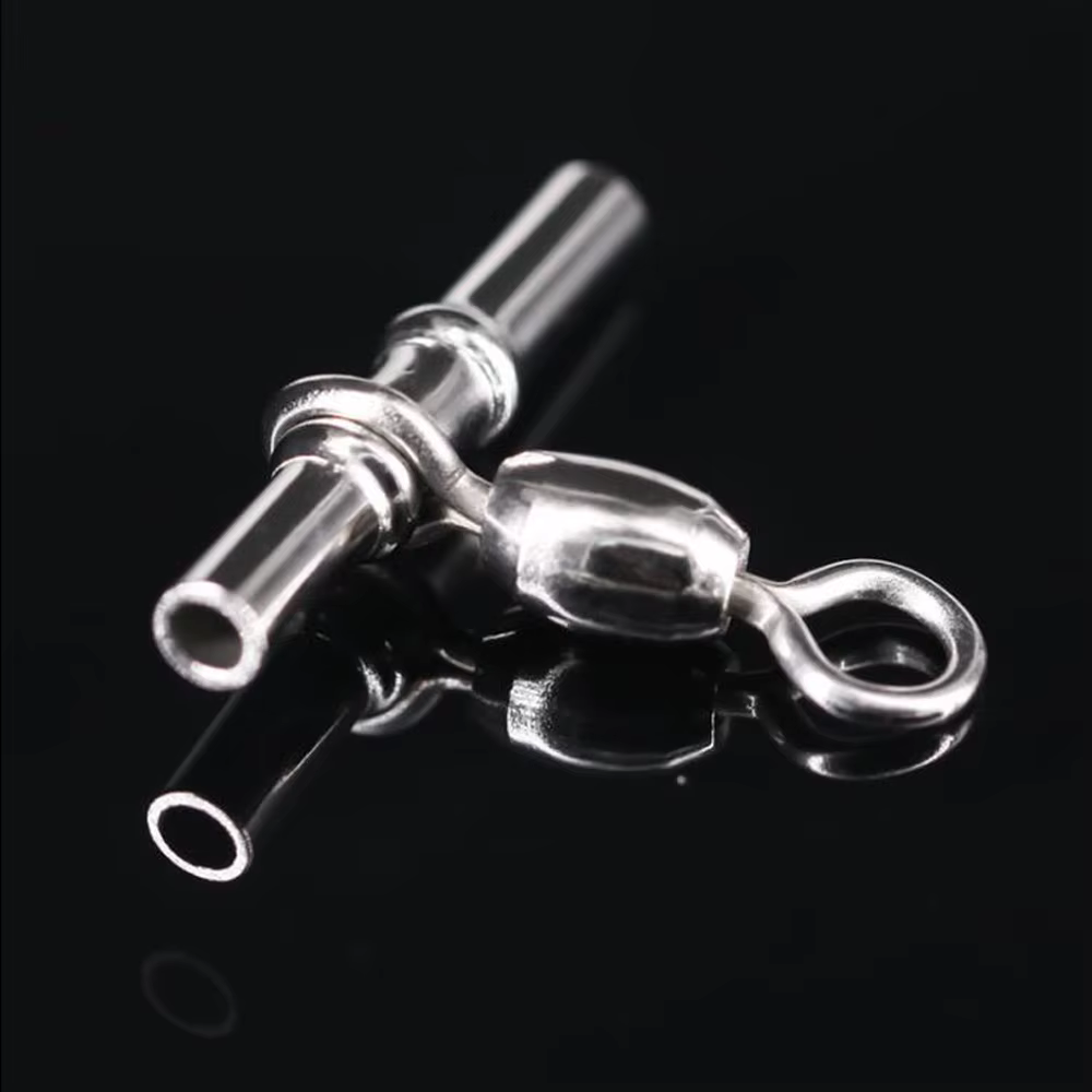 DNDYUJU Engrasador giratorio 3 vías – Conector aparejos agua salada - imagen 5