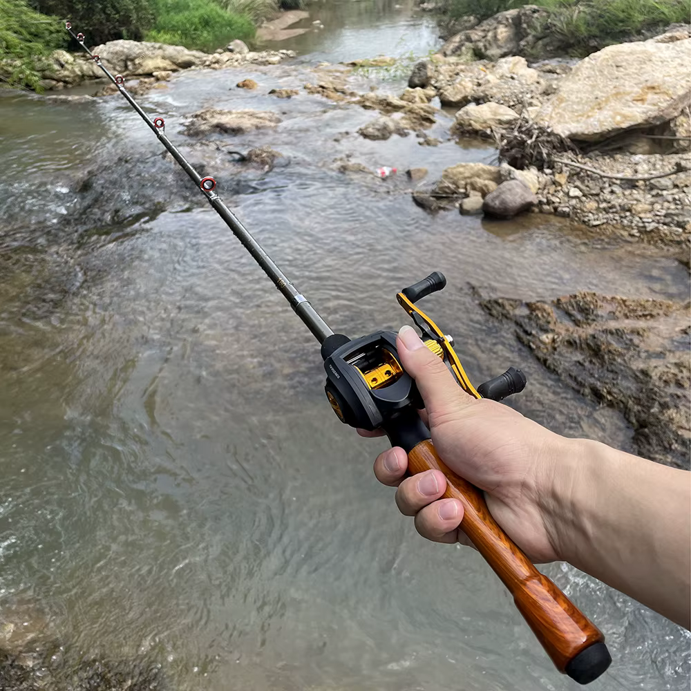 Caña Baitcasting Plegable de Viaje – Carbono 1,3-1,8m - imagen 3