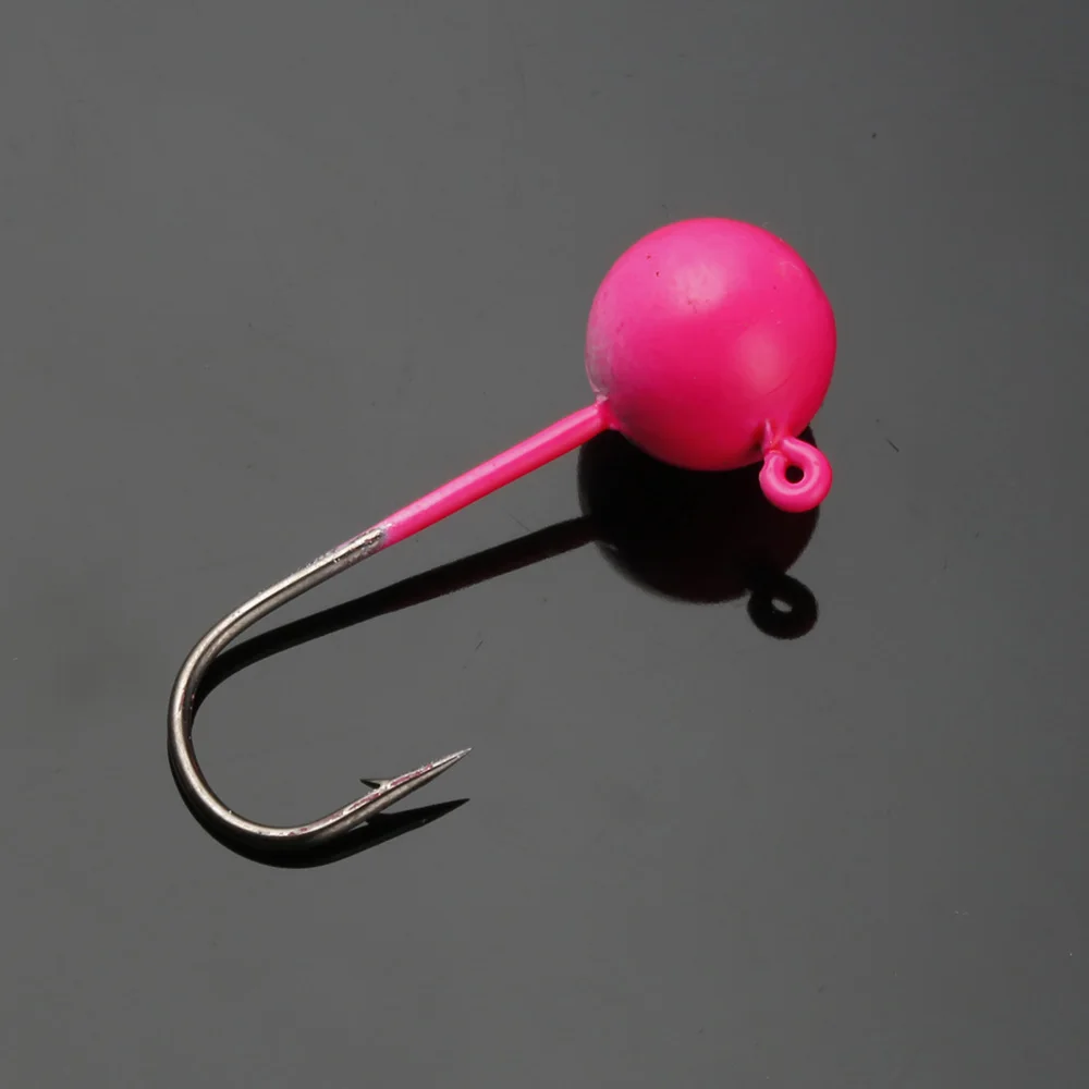 Anzuelos Jig Head ATUENO con cabeza redonda para vinilo y lubina