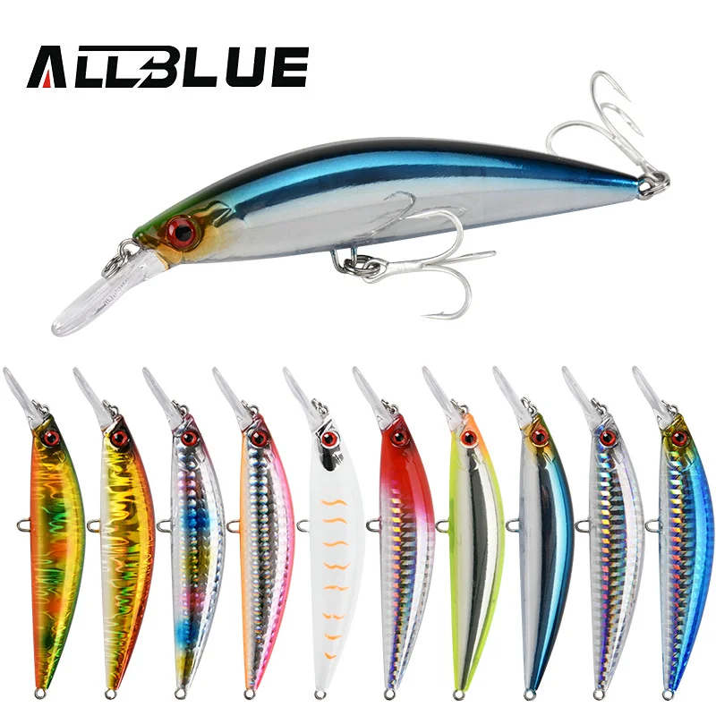 ALLBLUE Jerkbait hundimiento – Señuelo artificial para lubina en agua salada
