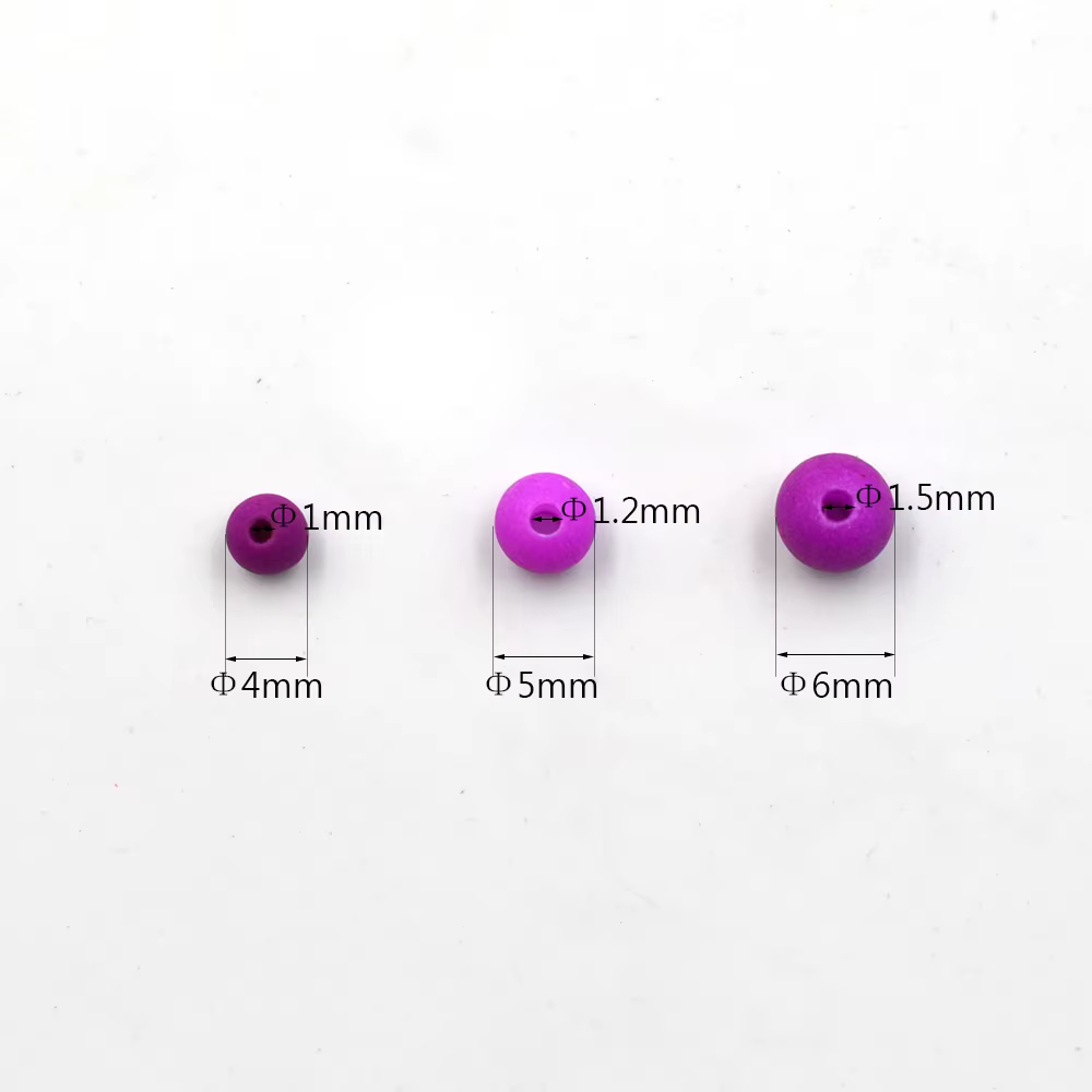 Cuentas Flotantes MNFT Redondas Plástico Duro para Atado de Moscas - imagen 4