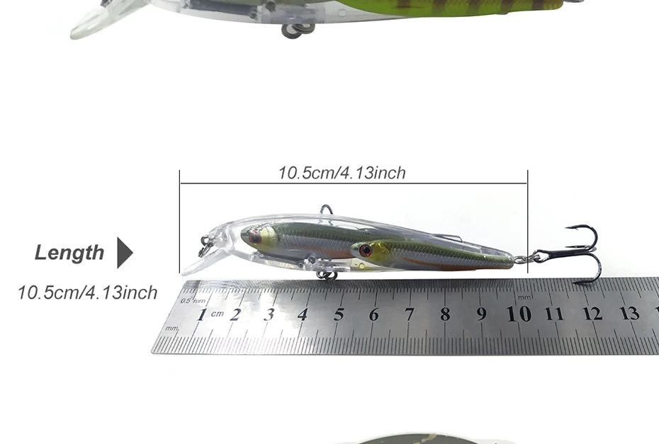 Cuerpo con movimiento tipo swimbait
